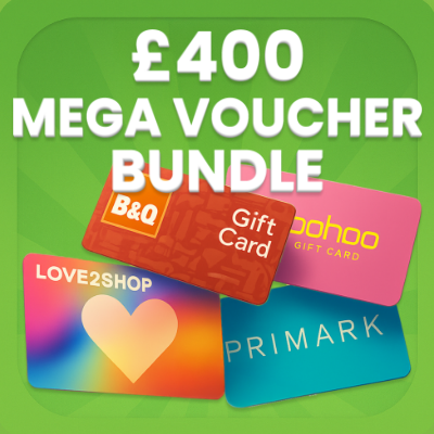 £400  of Vouchers + Instant Wins